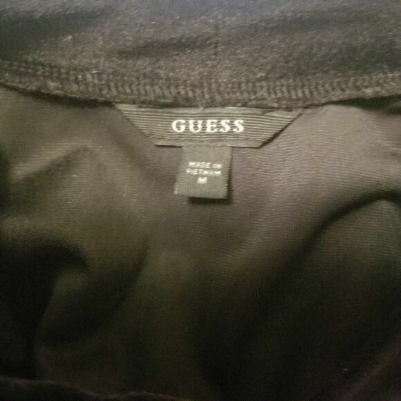 90's Inspired GUESS Women's 3/4 Sleeve Erika Cold Shoulder Velvet Top Sz M - Picture 2 of 5